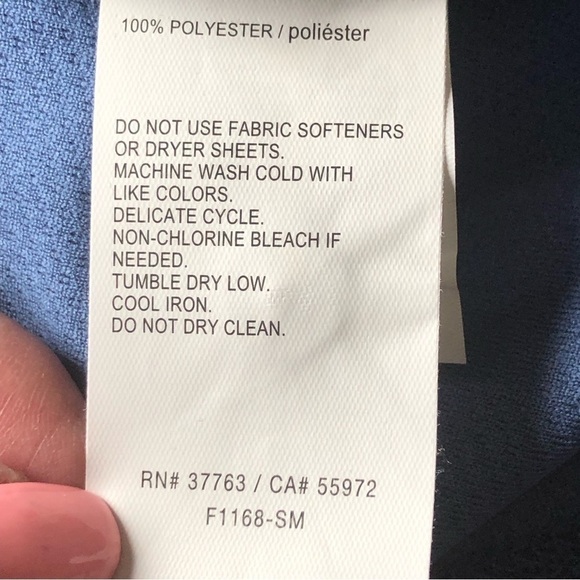 Perry Ellis Short Sleeve Polo Shirt Blue Size XL - Picture 10 of 11